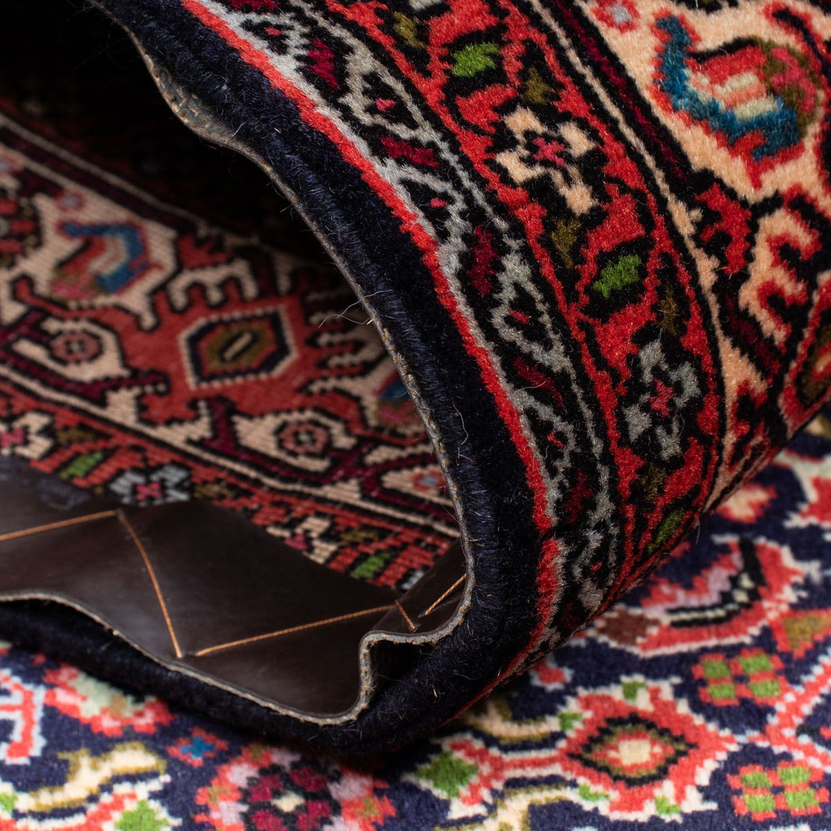 Dywan perski - Bijar - 200 x 128 cm - czerwony