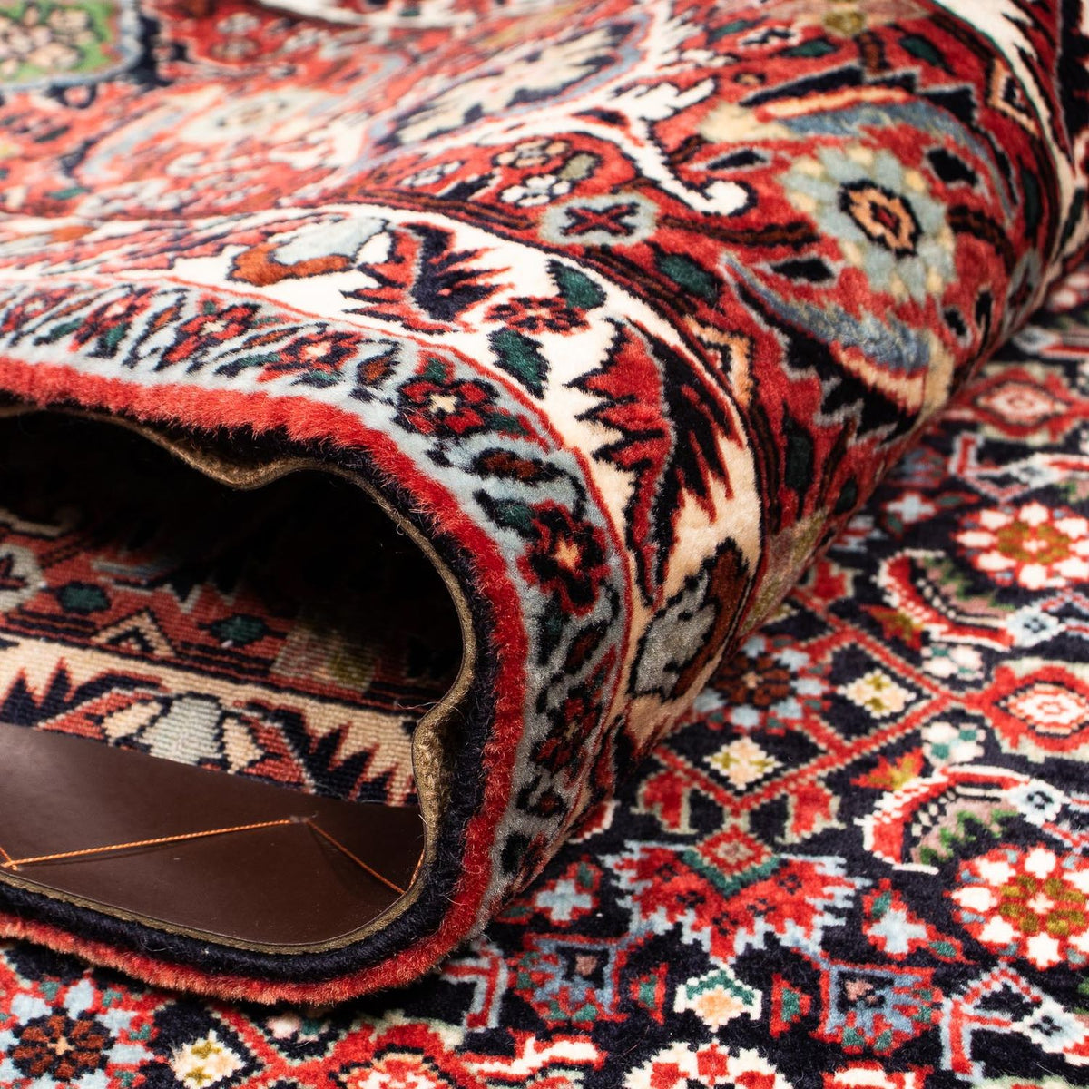 Dywan perski - Bijar - 248 x 205 cm - ciemna czerwień