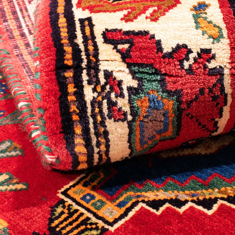 Perski dywan - Nomadyczny - 165 x 112 cm - czerwony