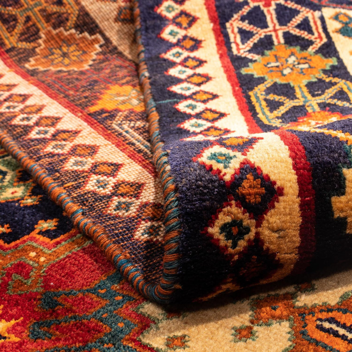 Perski dywan - Nomadyczny - 280 x 202 cm - ciemna czerwień