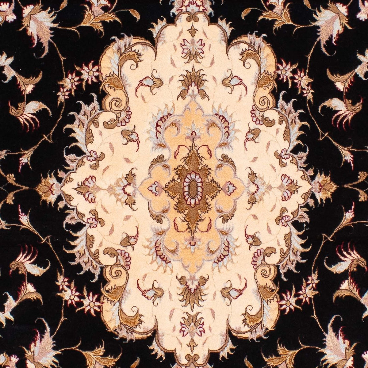 Dywan perski - Tabriz - Królewski - 242 x 163 cm - ciemnoniebieski