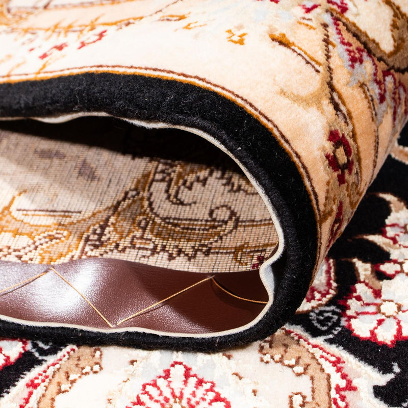 Dywan perski - Tabriz - Królewski - 242 x 163 cm - ciemnoniebieski