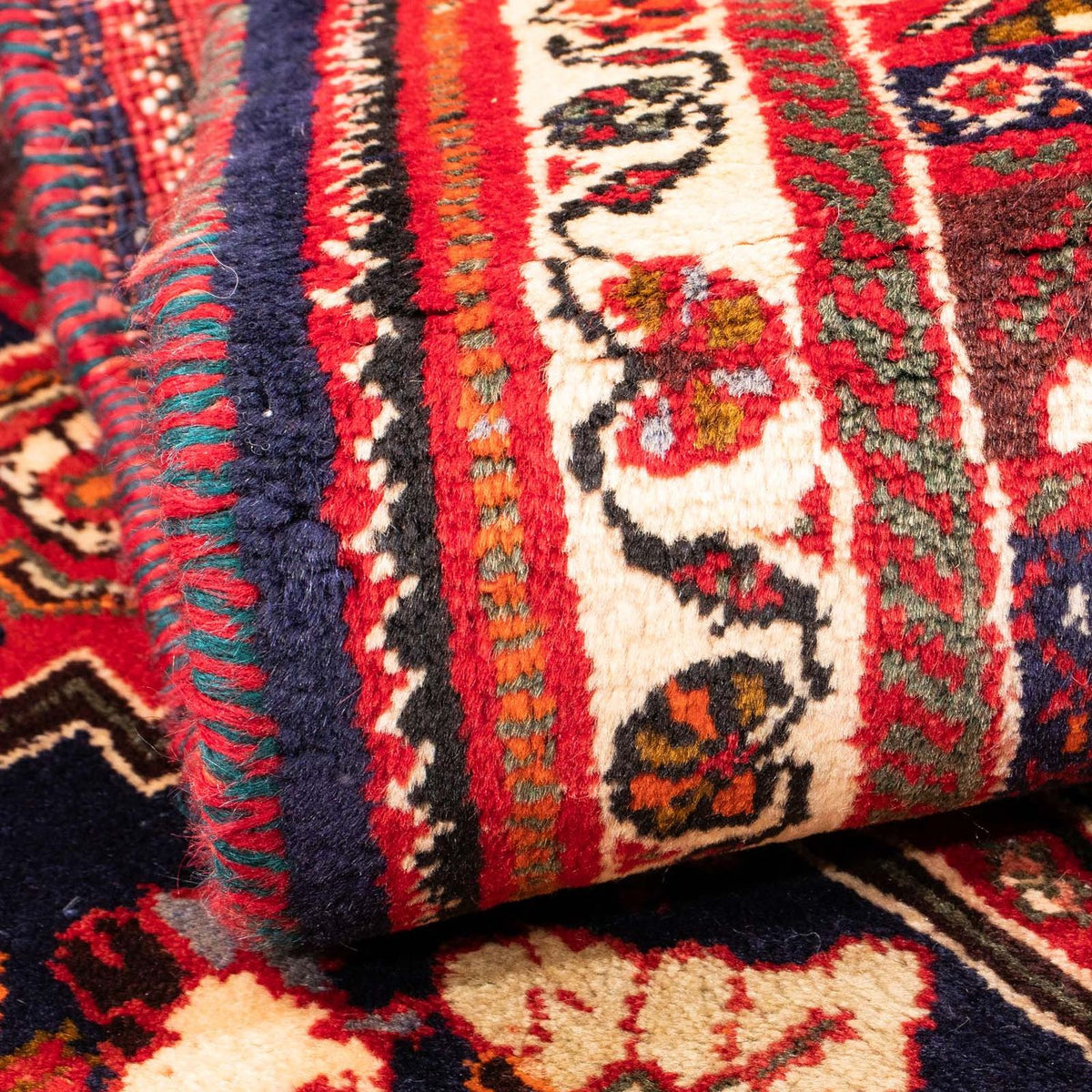 Perski dywan - Nomadyczny - 135 x 107 cm - ciemna czerwień