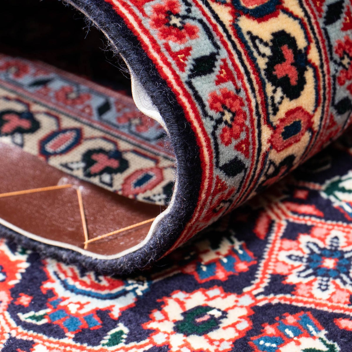 Biegacz Dywan perski - Tabriz - 195 x 64 cm - wielokolorowy