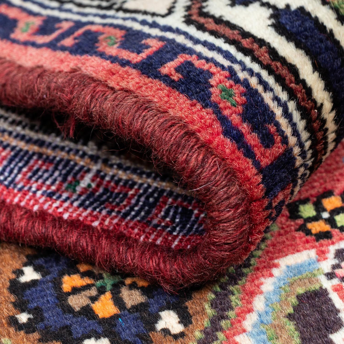 Perski dywan - Nomadyczny - 126 x 83 cm - czerwony