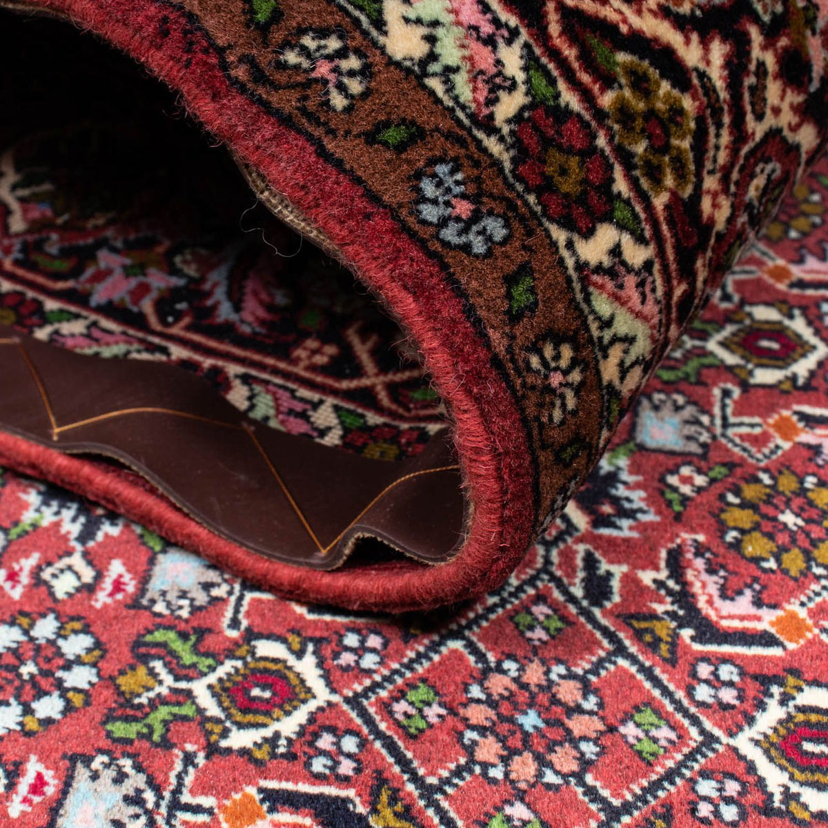 Dywan perski - Bijar - 231 x 138 cm - ciemnoniebieski