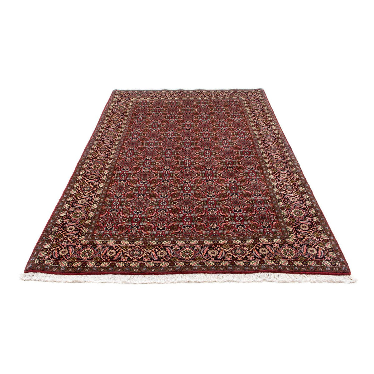 Dywan perski - Bijar - 231 x 138 cm - ciemnoniebieski