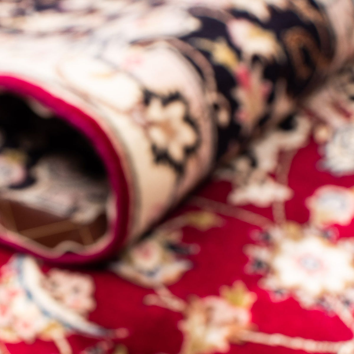 Dywan perski - Tabriz - Królewski - 303 x 202 cm - ciemna czerwień