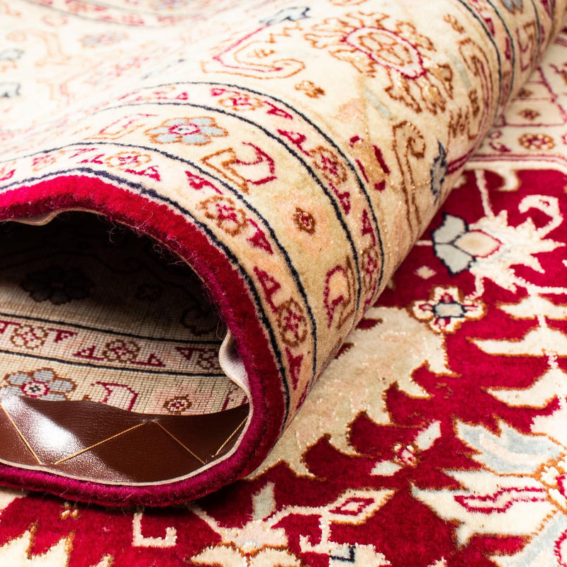 Dywan perski - Tabriz - Królewski - 300 x 200 cm - ciemna czerwień