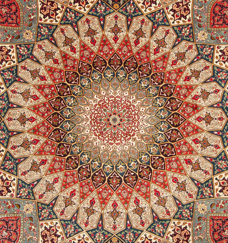 Dywan perski - Tabriz - Królewski - 260 x 203 cm - wielokolorowy