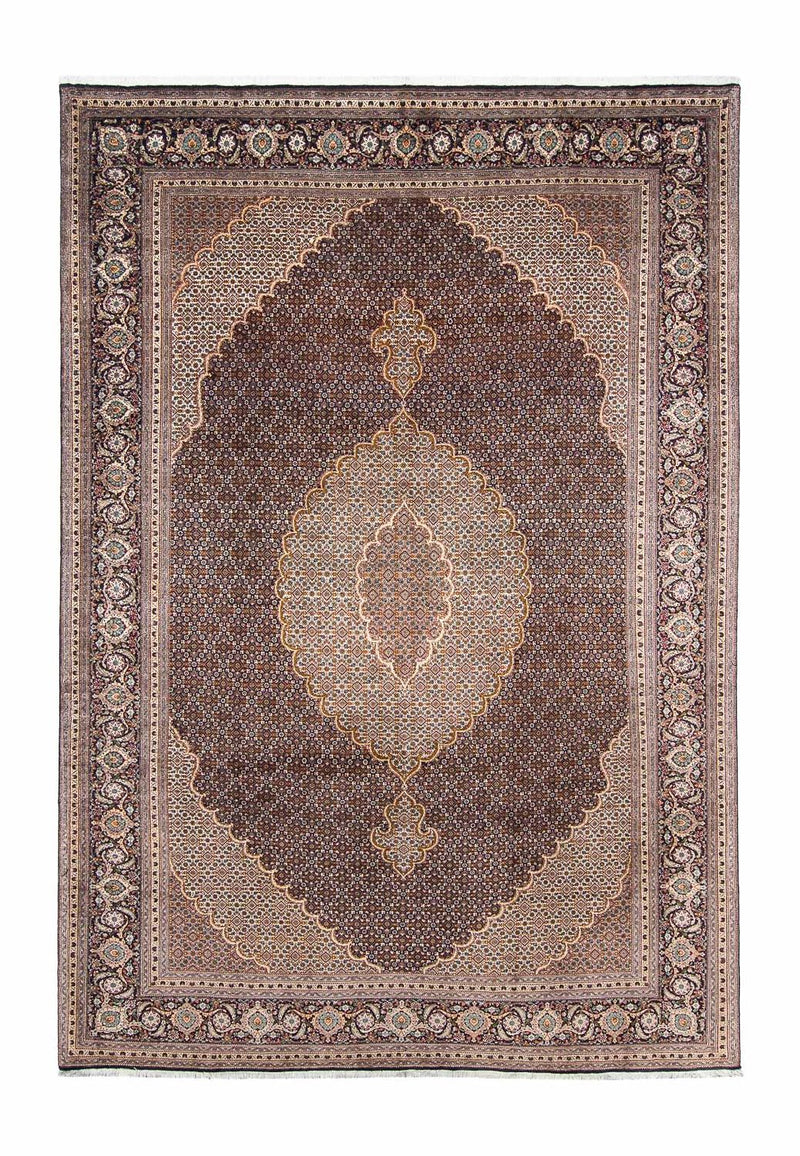 Dywan perski - Tabriz - 295 x 202 cm - ciemnoniebieski