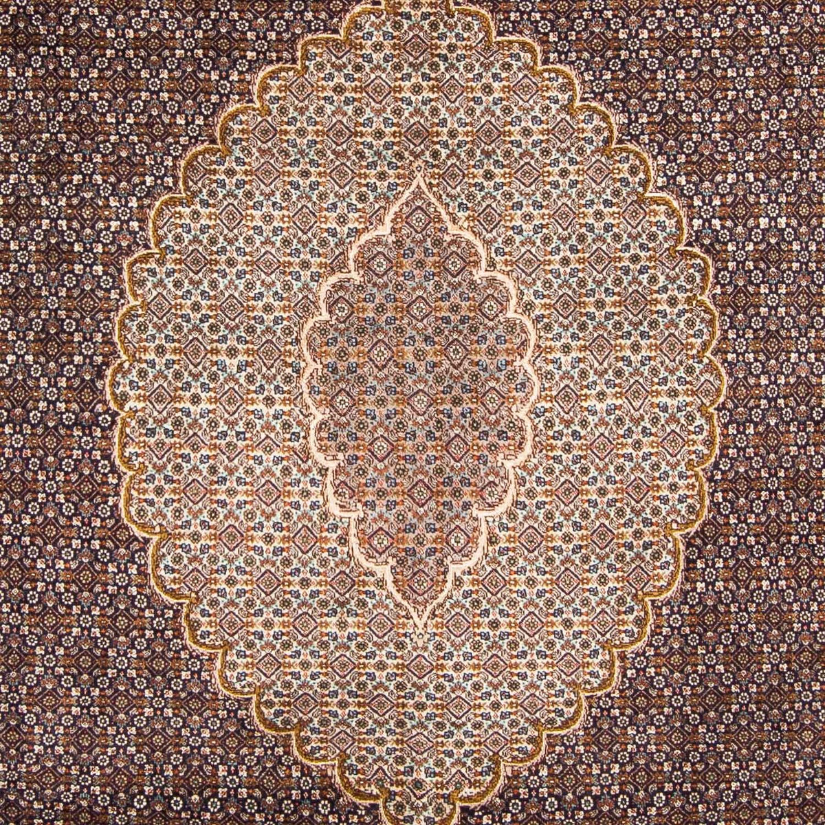 Dywan perski - Tabriz - 295 x 202 cm - ciemnoniebieski