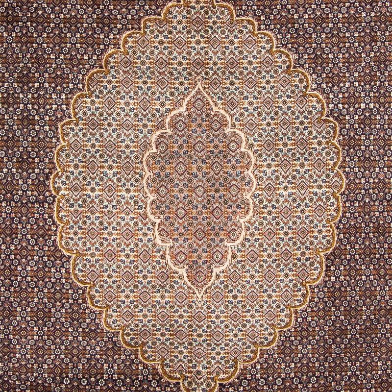Dywan perski - Tabriz - 295 x 202 cm - ciemnoniebieski