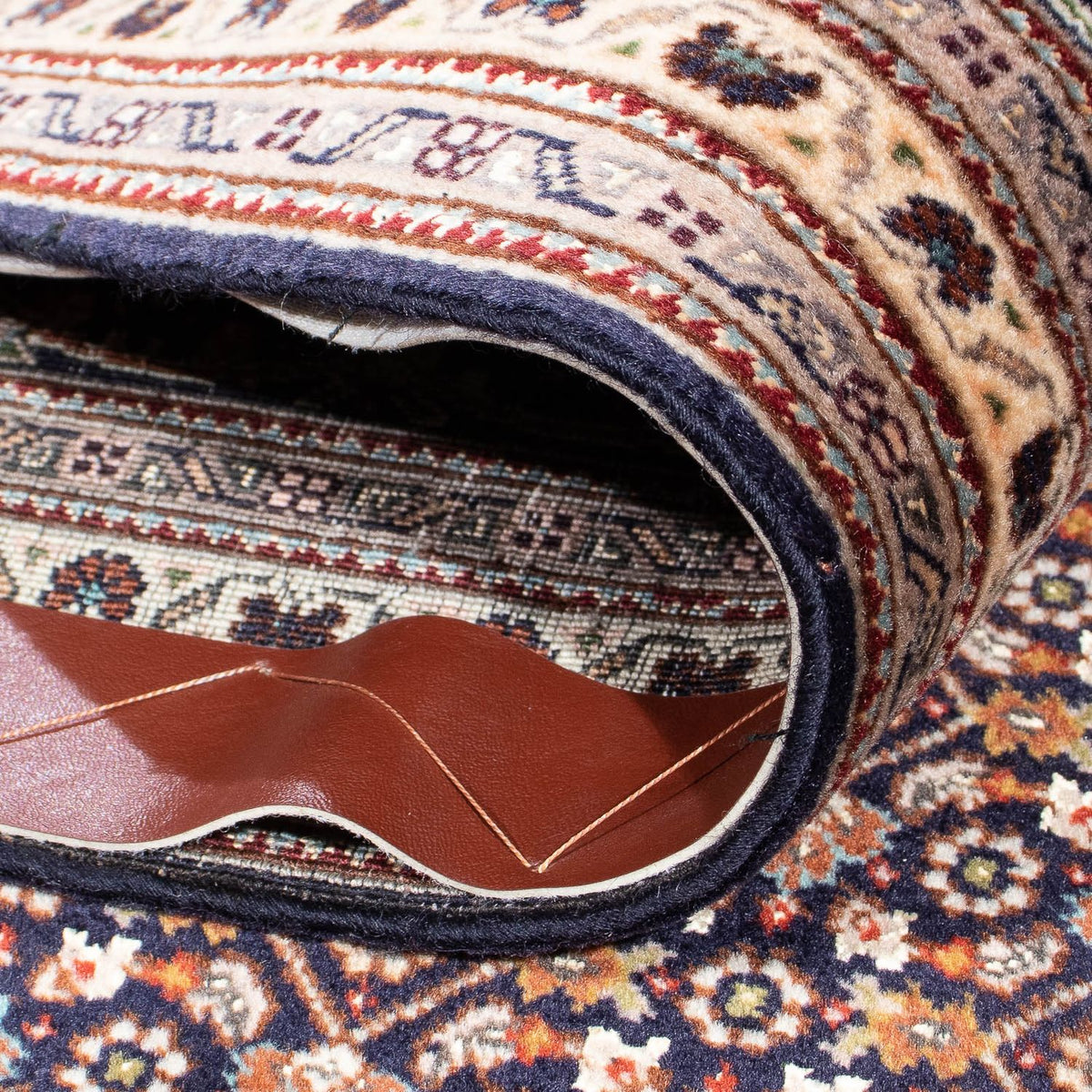 Dywan perski - Tabriz - 295 x 202 cm - ciemnoniebieski