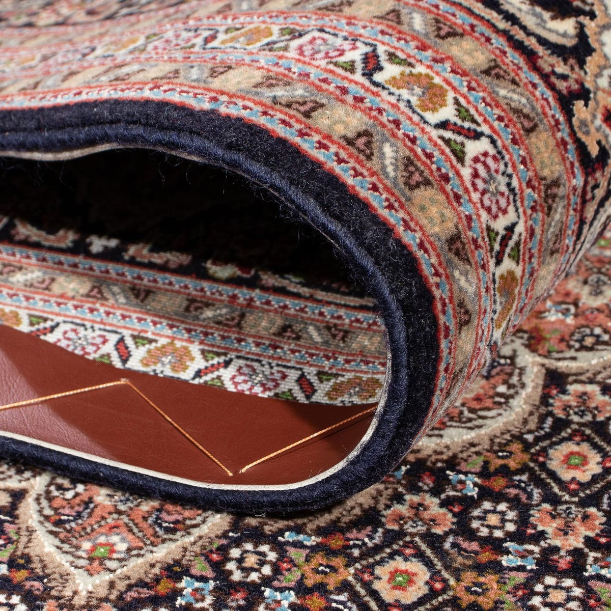 Dywan perski - Tabriz - 294 x 208 cm - ciemnobrązowy