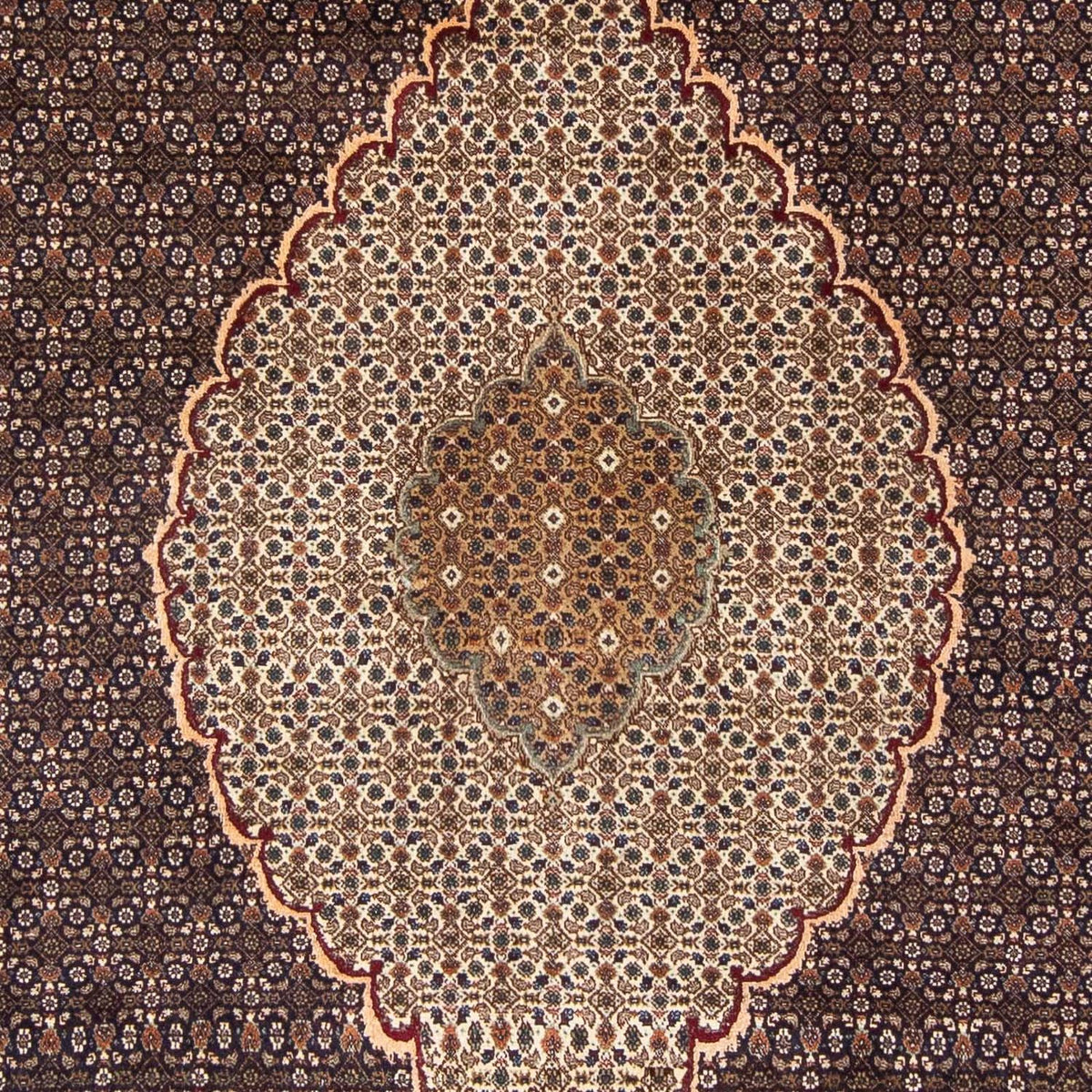 Dywan perski - Tabriz - 300 x 195 cm - brązowy