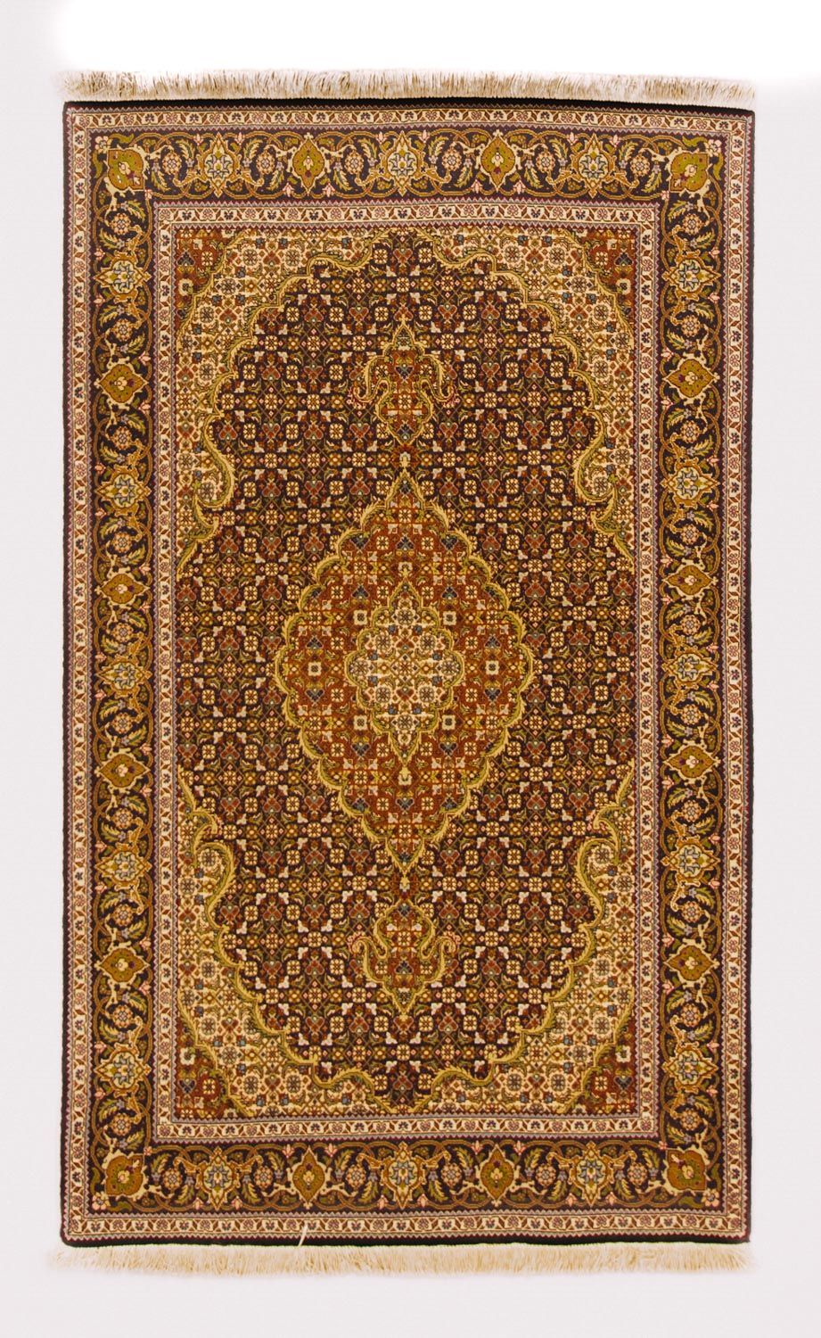 Dywan perski - Tabriz - 152 x 100 cm - ciemna czerwień