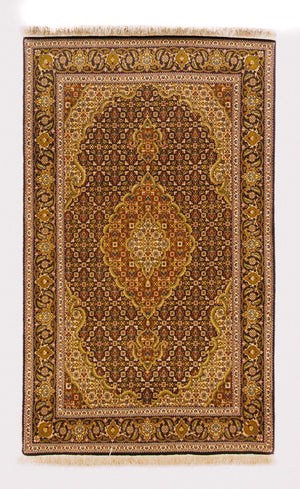 Dywan perski - Tabriz - 152 x 100 cm - ciemna czerwień