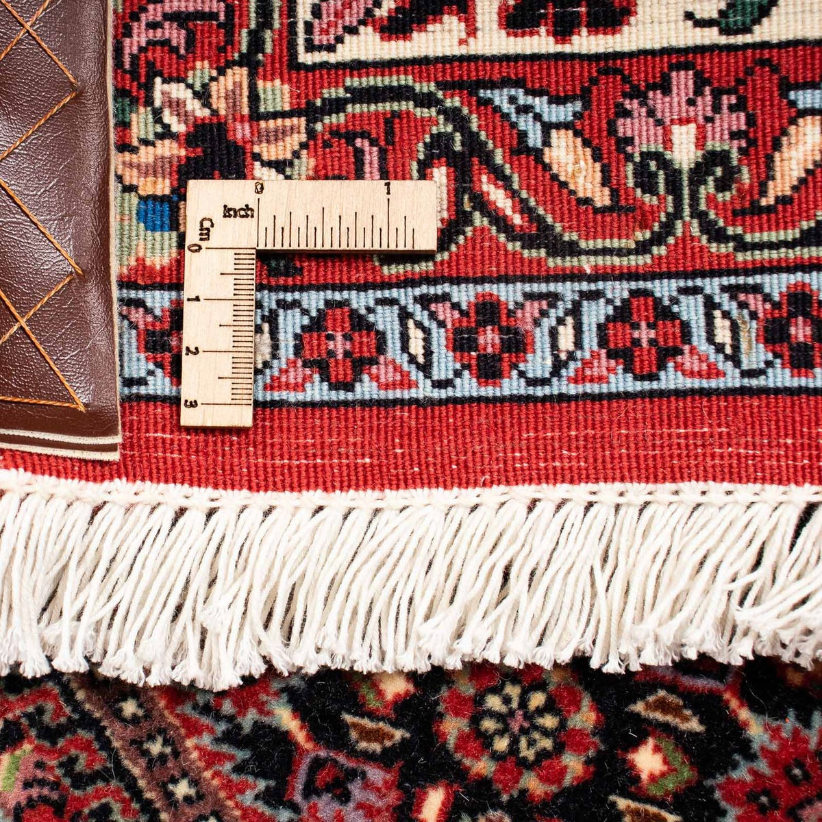 Dywan perski - Bijar - 263 x 203 cm - ciemna czerwień