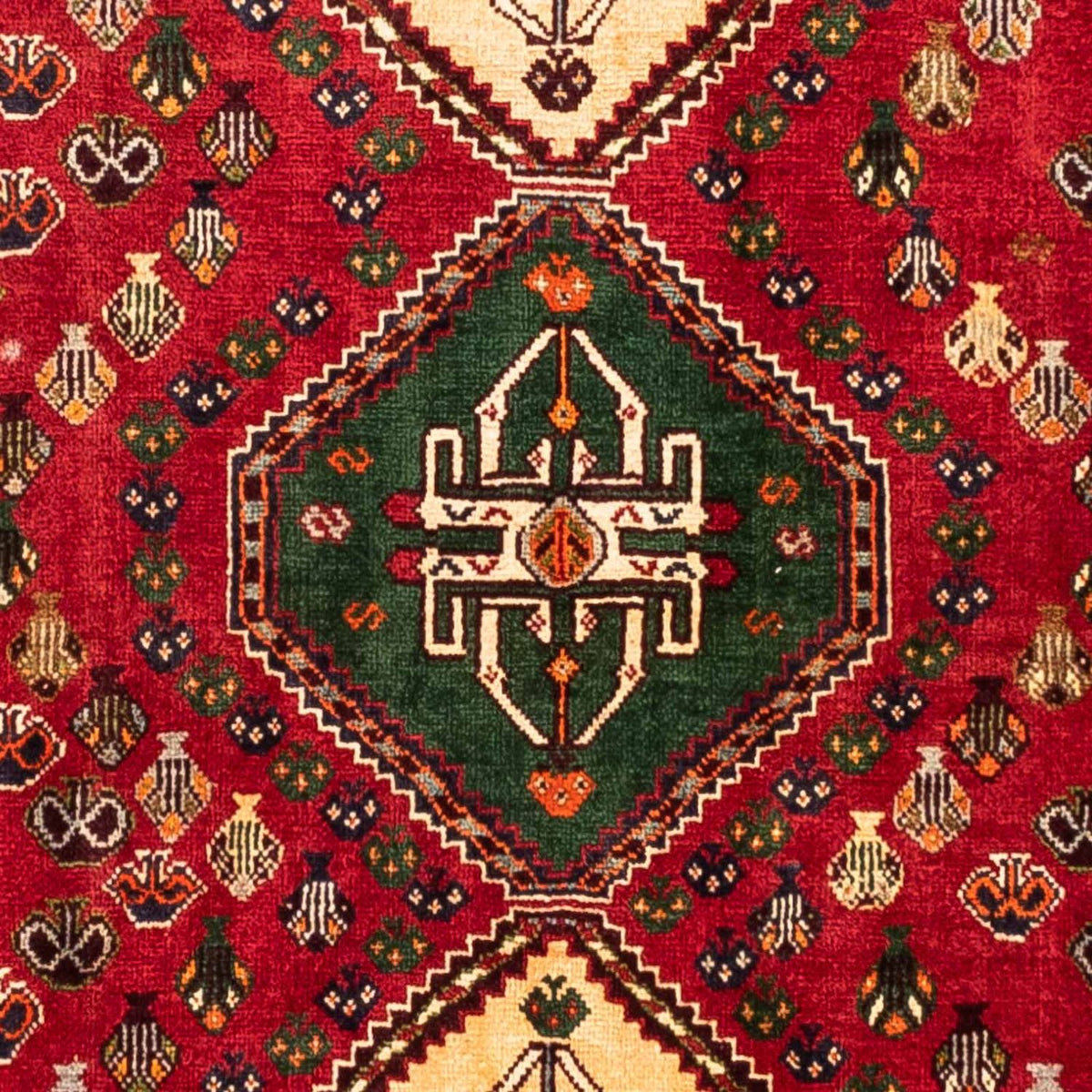 Perski dywan - Nomadyczny - 258 x 175 cm - ciemna czerwień