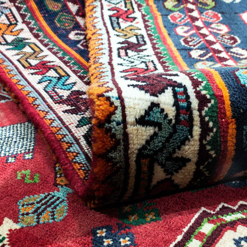 Perski dywan - Nomadyczny - 258 x 175 cm - ciemna czerwień