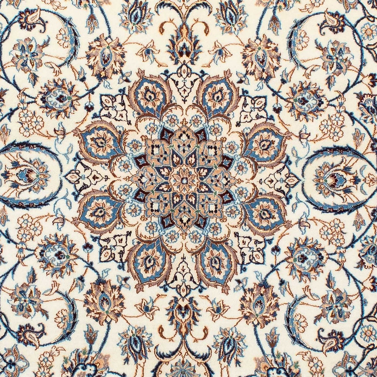 Dywan perski - Nain - Premium - 201 x 123 cm - beżowy