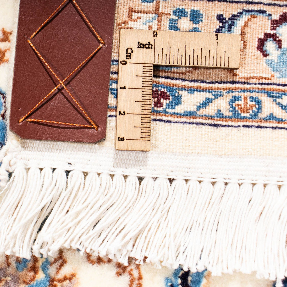 Dywan perski - Nain - Premium - 201 x 123 cm - beżowy