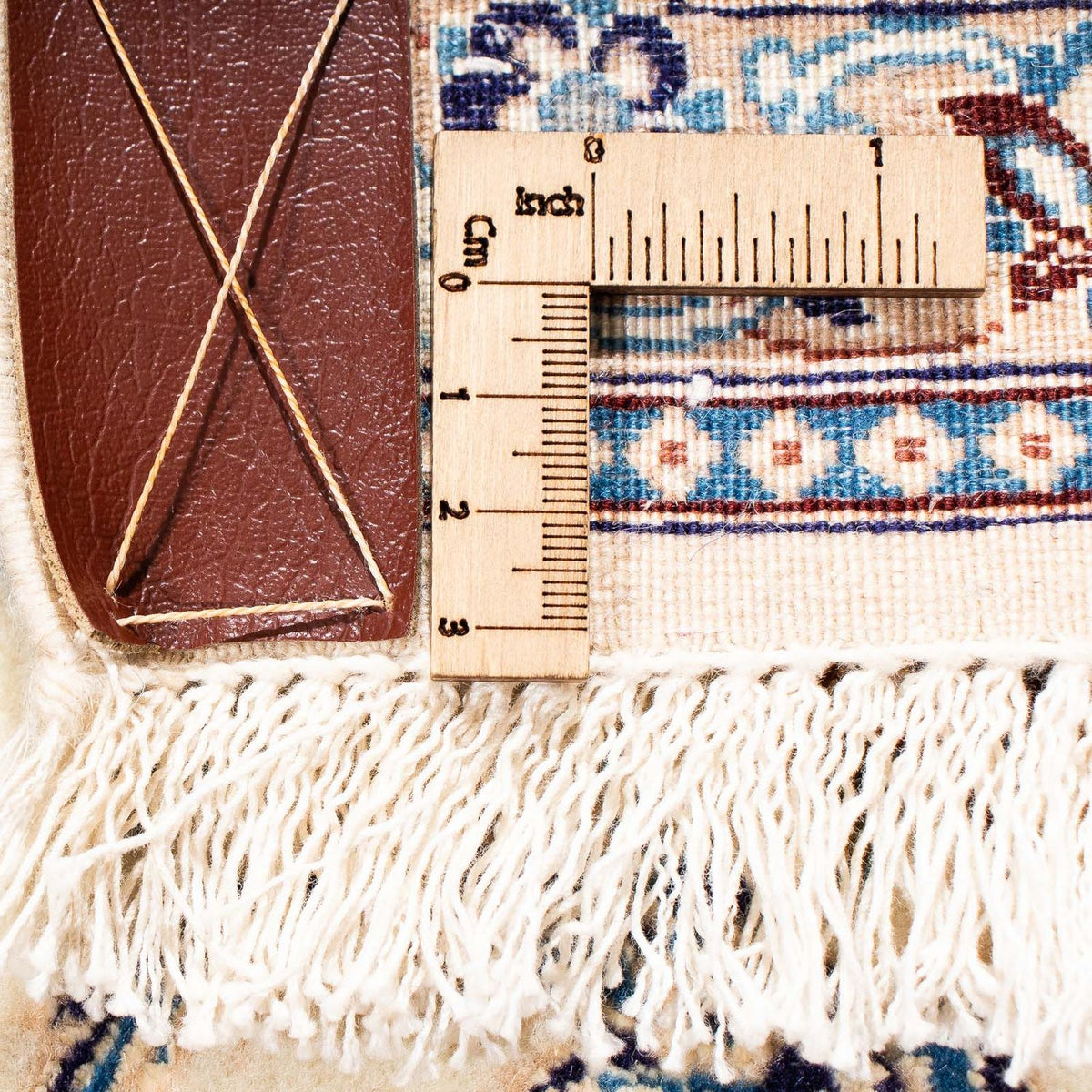 Dywan perski - Nain - Premium - 201 x 130 cm - beżowy