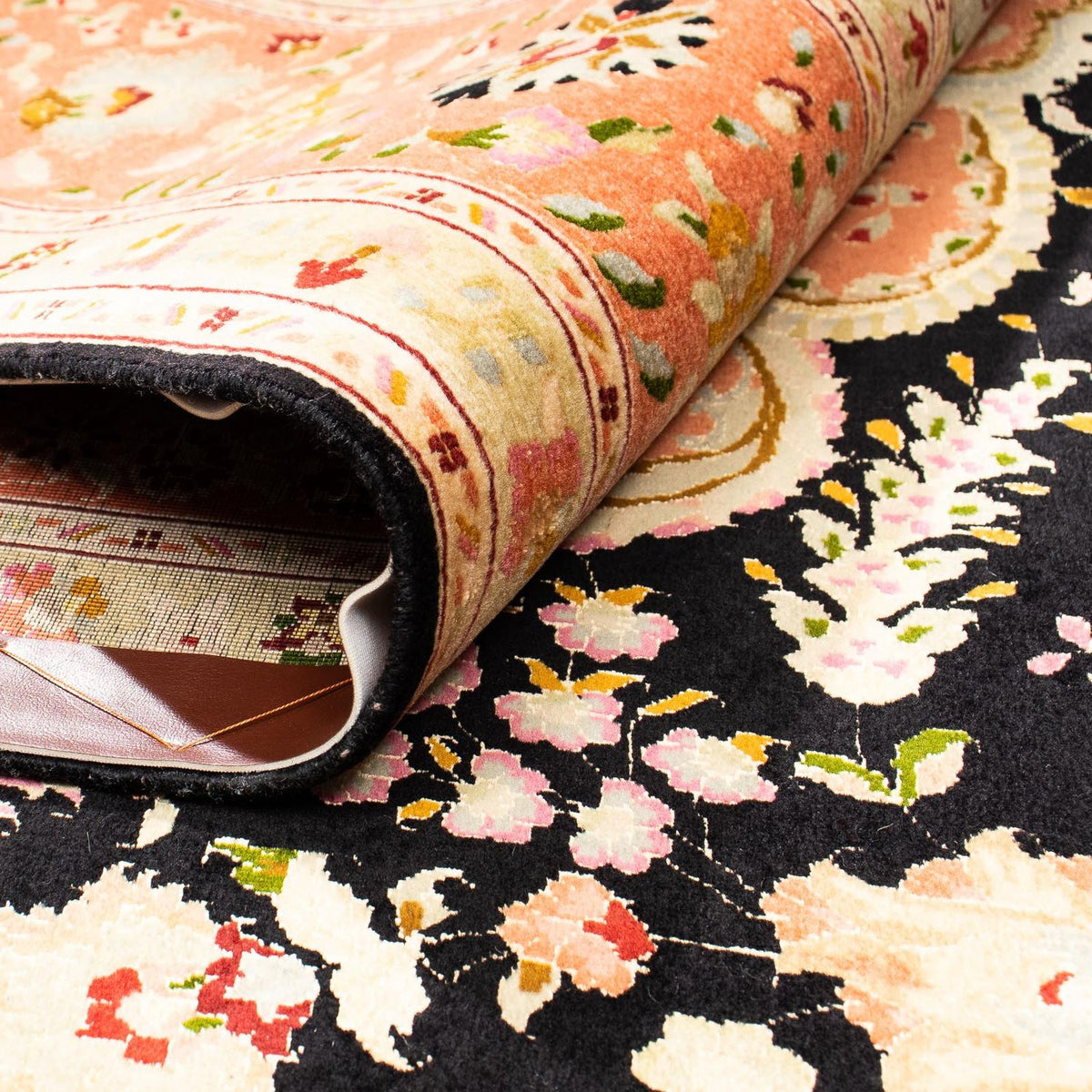 Dywan perski - Tabriz - Królewski - 302 x 197 cm - jasnobrązowy