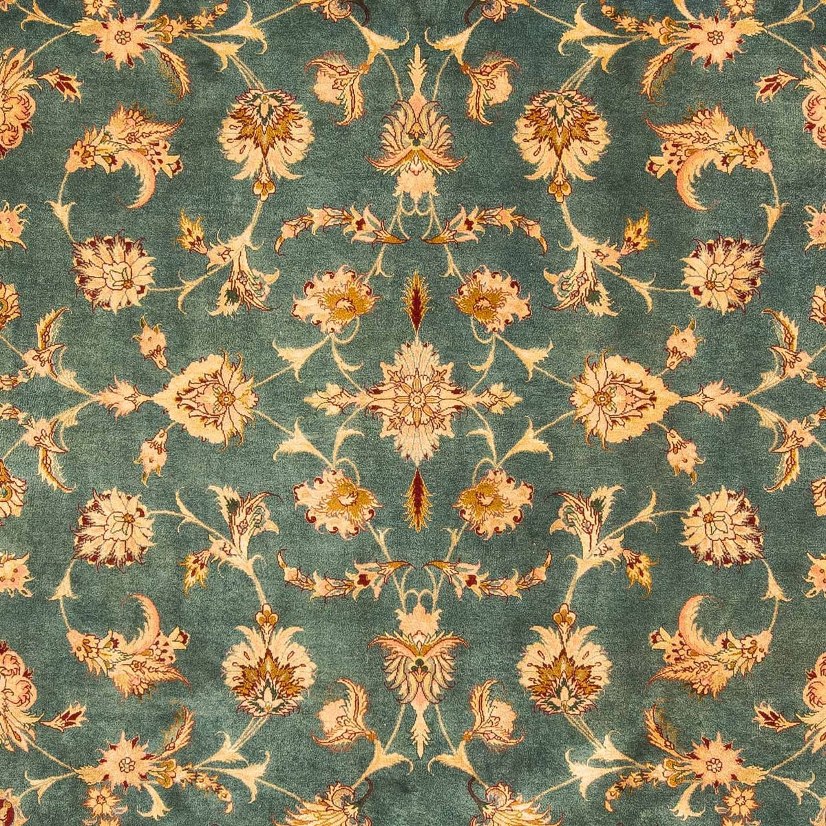 Dywan perski - Tabriz - Królewski - 305 x 200 cm - jasnozielony