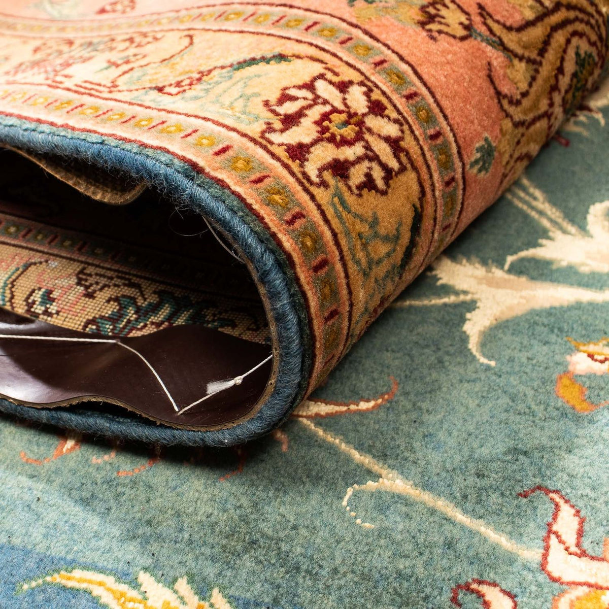 Dywan perski - Tabriz - Królewski - 305 x 200 cm - jasnozielony