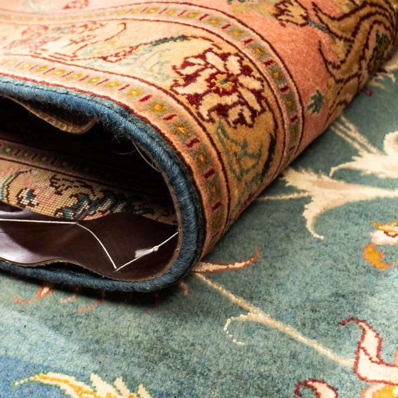 Dywan perski - Tabriz - Królewski - 305 x 200 cm - jasnozielony