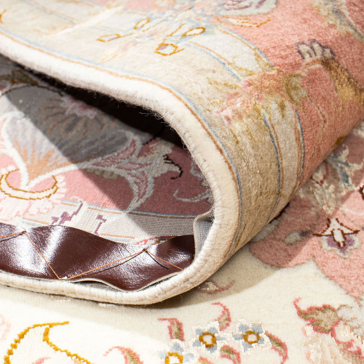 Dywan perski - Tabriz - Królewski - 206 x 152 cm - beżowy