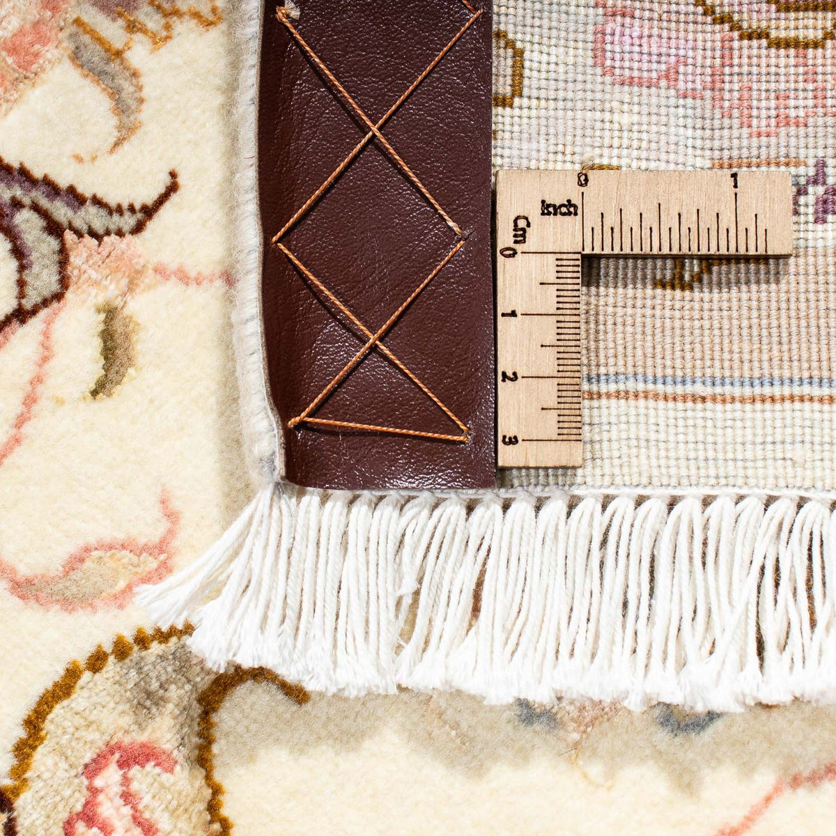 Dywan perski - Tabriz - Królewski - 206 x 152 cm - beżowy