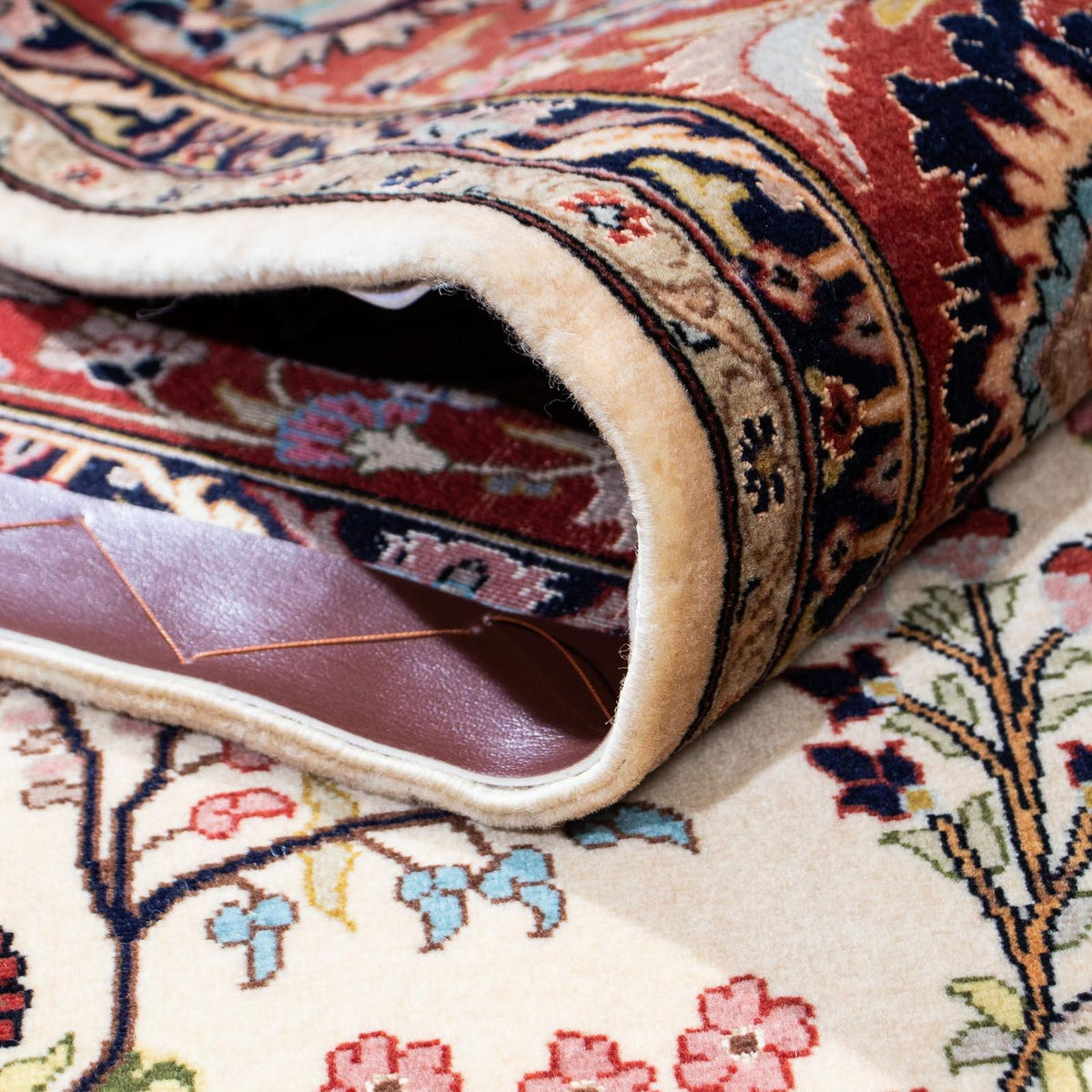 Dywan perski - Ghom - 207 x 142 cm - beżowy