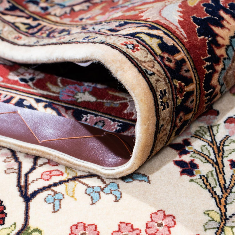 Dywan perski - Ghom - 207 x 142 cm - beżowy