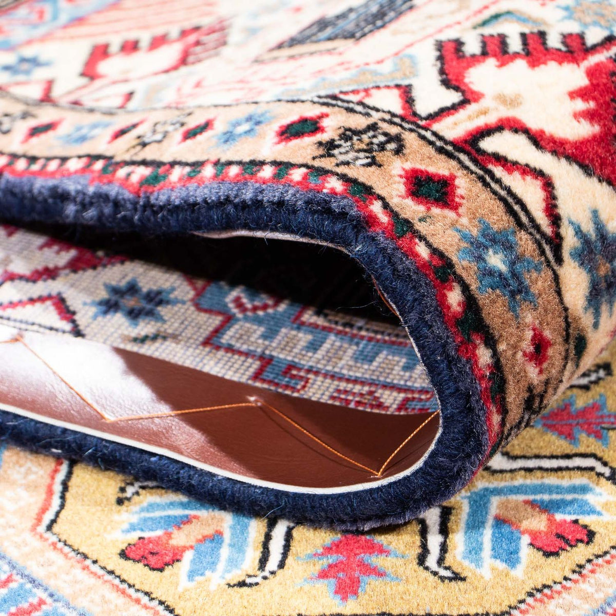 Dywan Gabbeh - Kashkuli perski - 230 x 148 cm - ciemnoniebieski