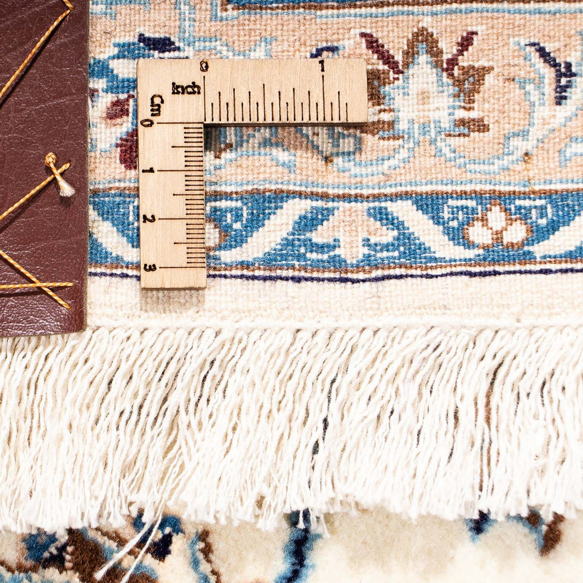 Dywan perski - Nain - Premium - 204 x 130 cm - beżowy