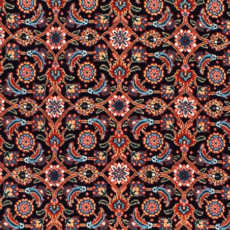 Biegacz Dywan perski - Tabriz - 202 x 67 cm - ciemnoniebieski