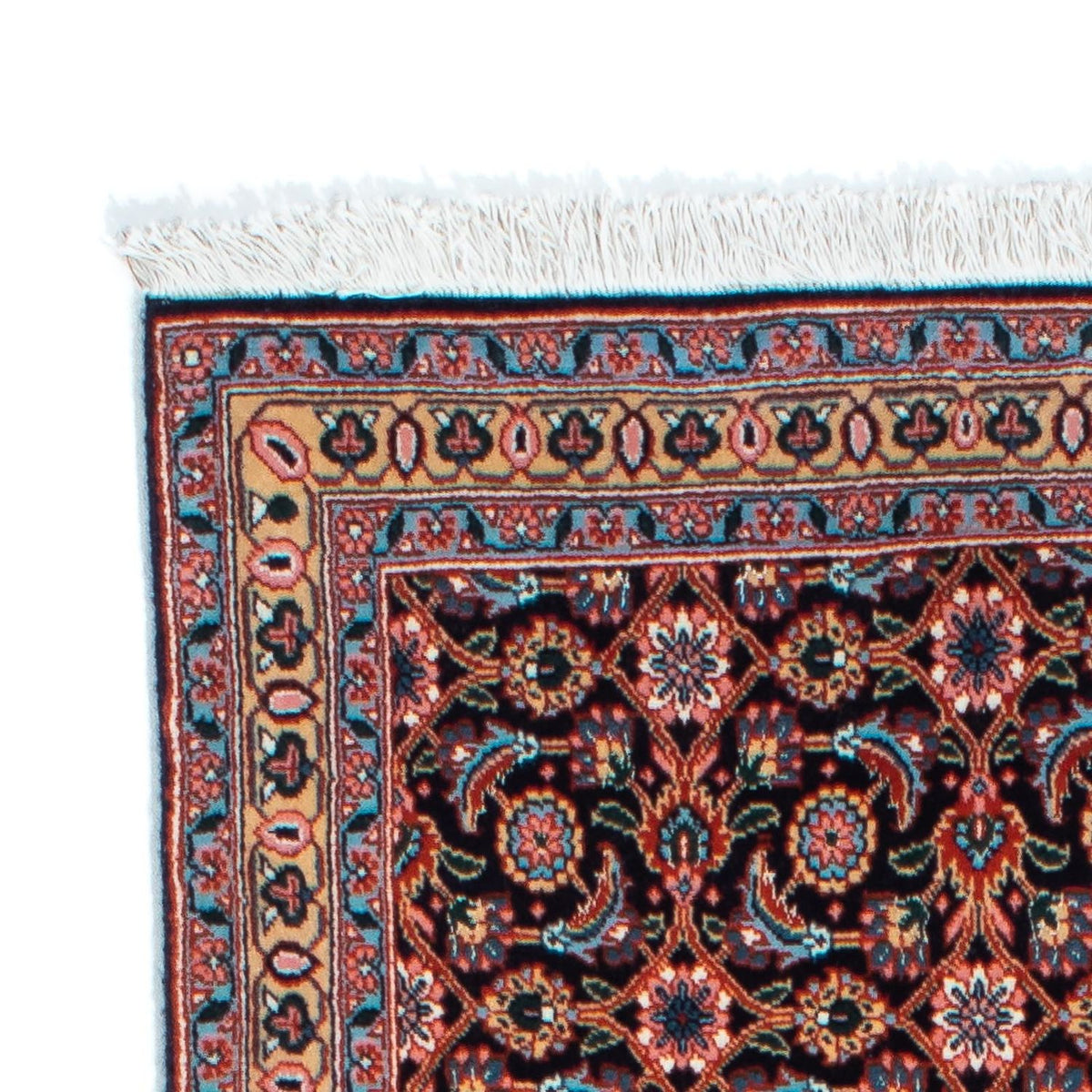 Biegacz Dywan perski - Tabriz - 202 x 67 cm - ciemnoniebieski
