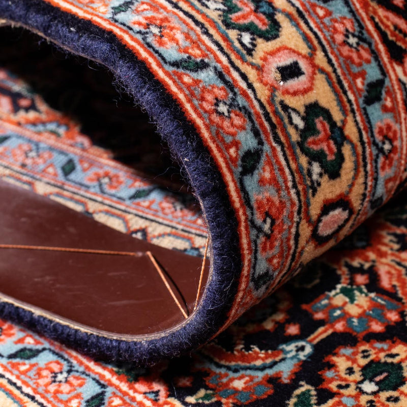 Biegacz Dywan perski - Tabriz - 202 x 67 cm - ciemnoniebieski