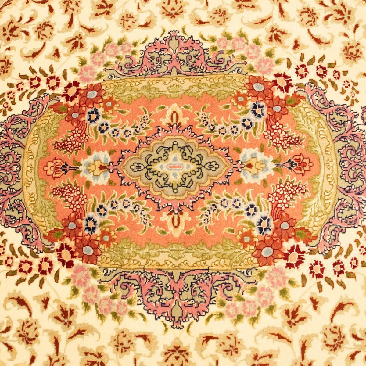 Dywan perski - Tabriz - Królewski - 150 x 101 cm - beżowy