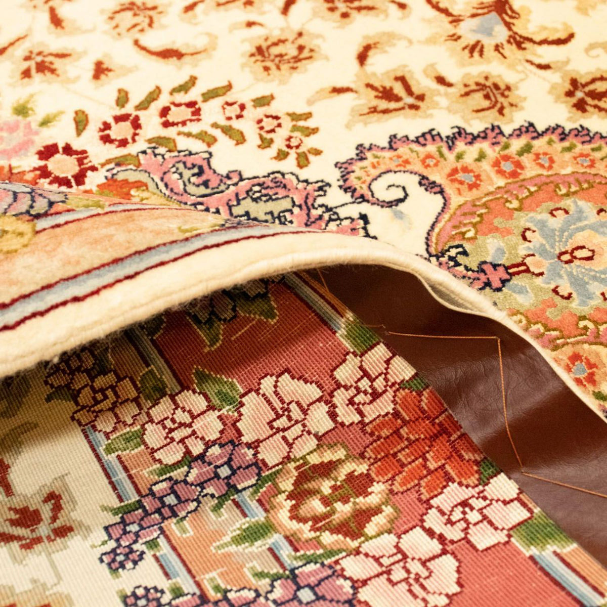 Dywan perski - Tabriz - Królewski - 150 x 101 cm - beżowy