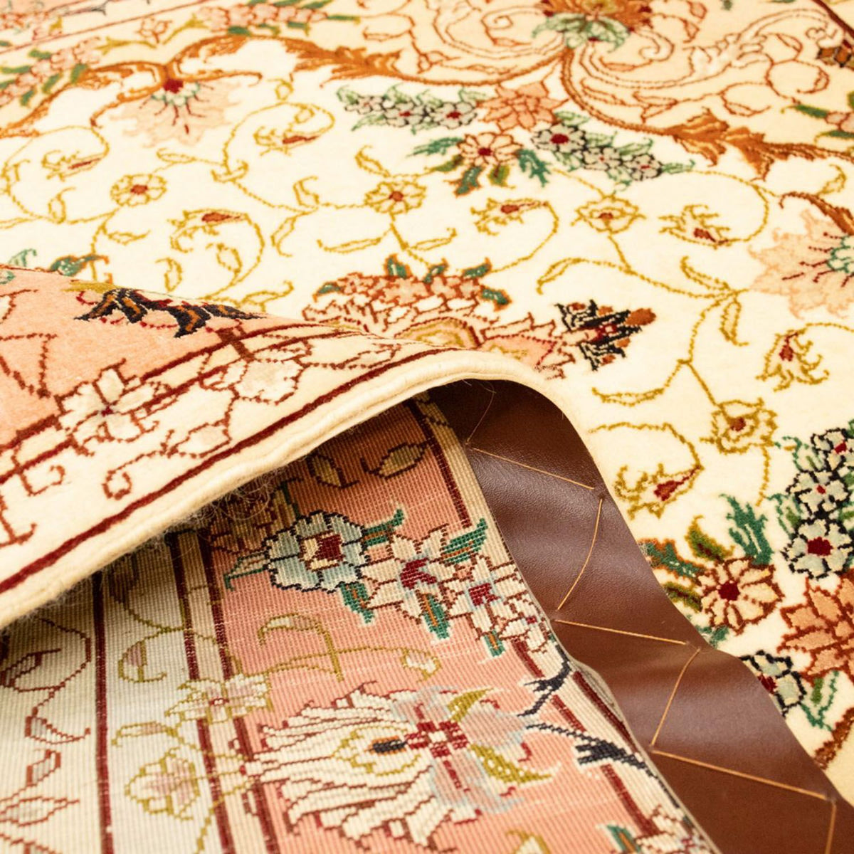 Dywan perski - Tabriz - Królewski - 148 x 98 cm - beżowy