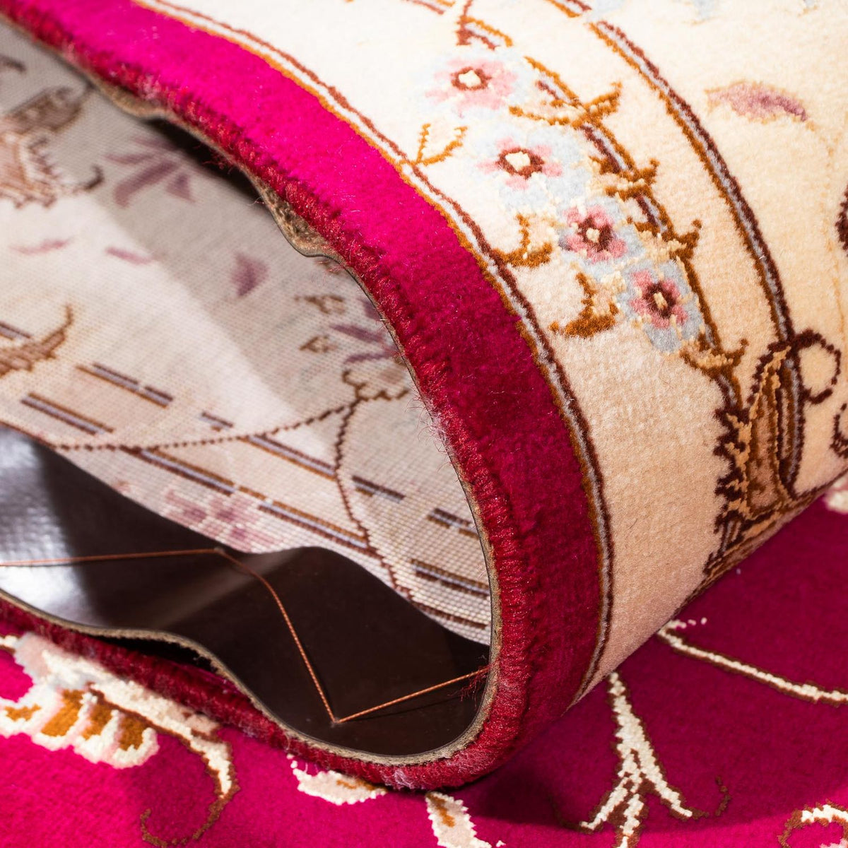 Dywan perski - Tabriz - Królewski - 242 x 168 cm - czerwony