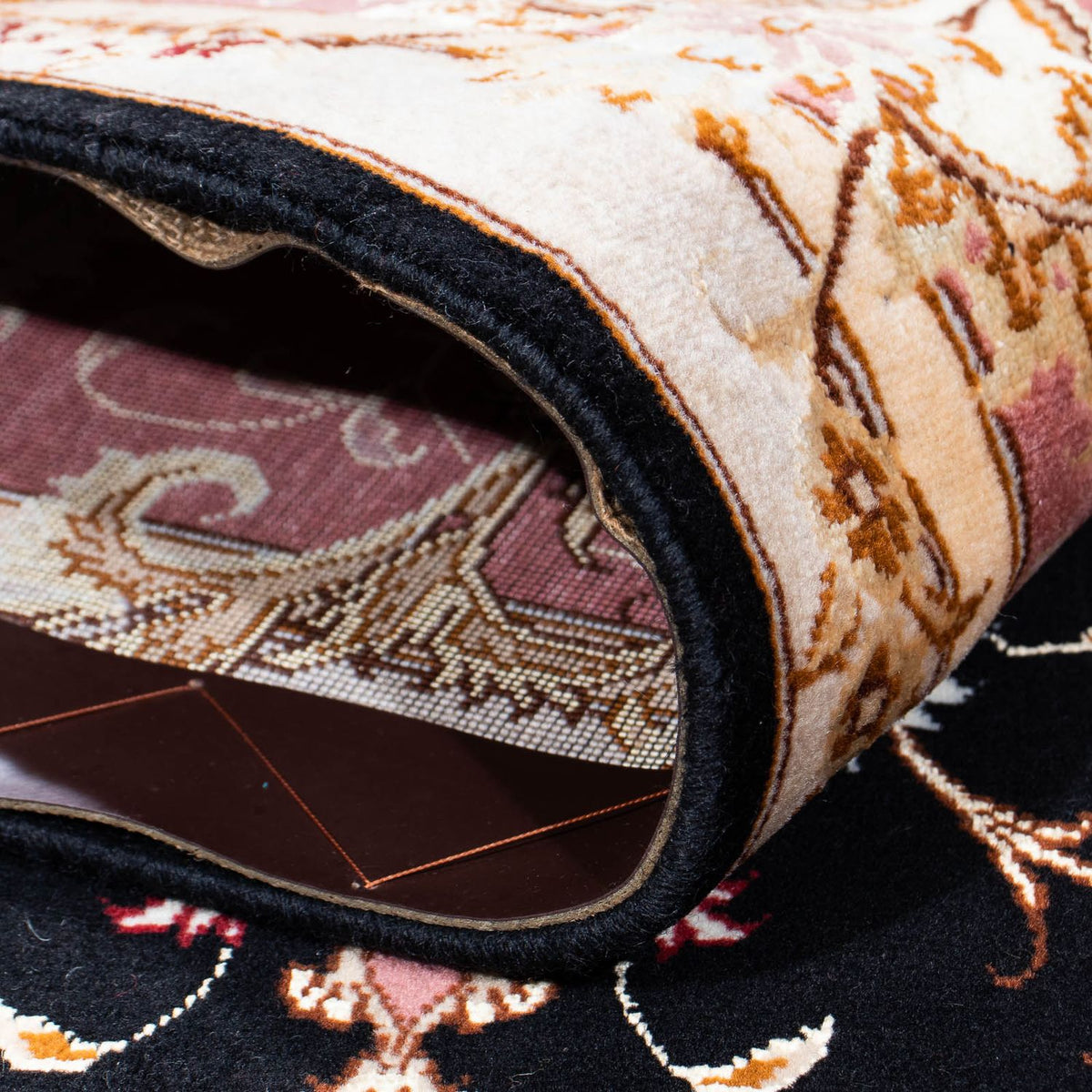 Dywan perski - Tabriz - Królewski - 243 x 168 cm - ciemnoniebieski