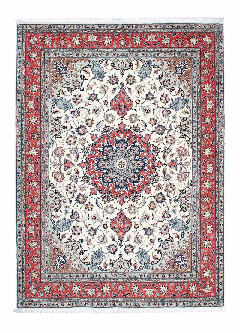 Dywan perski - Tabriz - Królewski - 215 x 153 cm - beżowy
