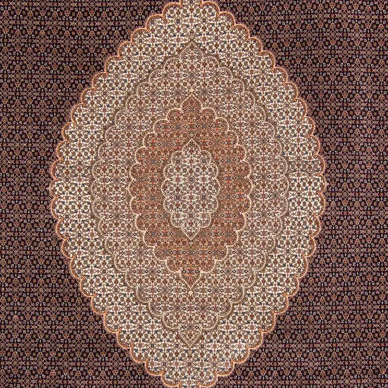 Dywan perski - Tabriz - 352 x 252 cm - jasnobrązowy