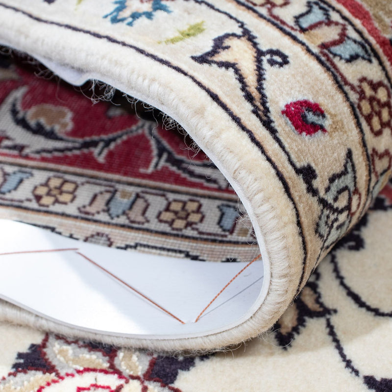 Dywan perski - Tabriz - Królewski - 198 x 154 cm - beżowy