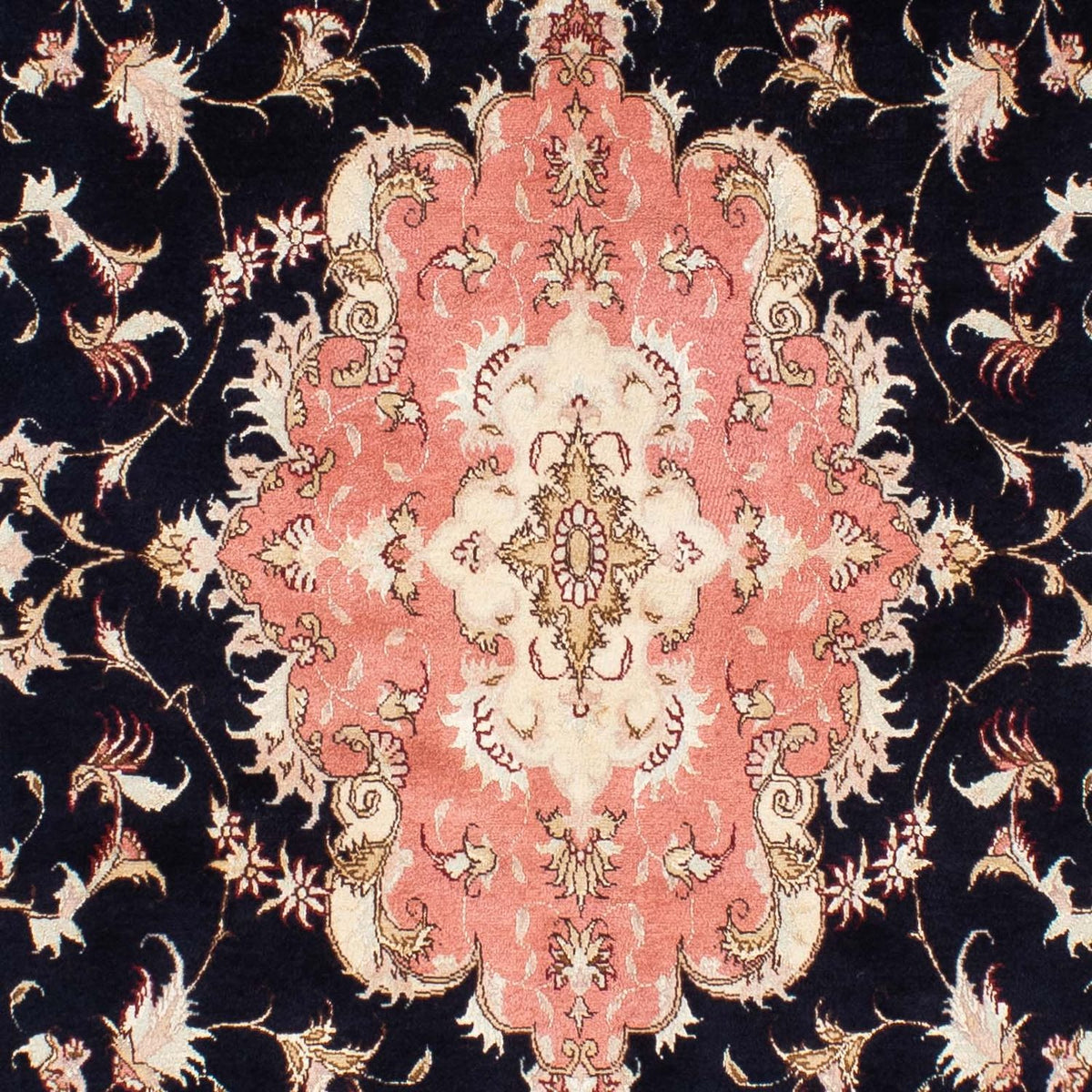 Dywan perski - Tabriz - Królewski - 245 x 168 cm - ciemnoniebieski